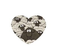 6 Pcs Car Air Fresheners Hanging Air Freshener Fragrance Scented Cards Car Aromatherapy Tablets Cartoon Black White Sheep Car Freshener Car Interior Mirror Pendant Gifts for Women Men