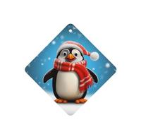 6 Pcs Car Air Fresheners Hanging Air Freshener Fragrance Scented Cards Car Aromatherapy Tablets Christmas Funny Penguins Car Interior Mirror Pendant Gifts for Women Men