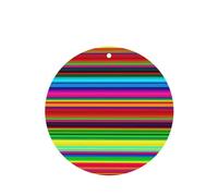 6 Pcs Car Air Fresheners Hanging Air Freshener Fragrance Scented Cards Car Aromatherapy Tablets Colorful Mexican Stripes Car Freshener Car Interior Mirror Pendant Gifts for Women Men