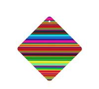 6 Pcs Car Air Fresheners Hanging Air Freshener Fragrance Scented Cards Car Aromatherapy Tablets Colorful Mexican Stripes Car Interior Mirror Pendant Gifts for Women Men