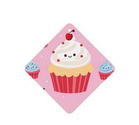 6 Pcs Car Air Fresheners Hanging Air Freshener Fragrance Scented Cards Car Aromatherapy Tablets cute cupcake Car Interior Mirror Pendant Gifts for Women Men