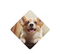 6 Pcs Car Air Fresheners Hanging Air Freshener Fragrance Scented Cards Car Aromatherapy Tablets Cute Corgi Car Freshener Car Interior Mirror Pendant Gifts for Women Men