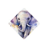 6 Pcs Car Air Fresheners Hanging Air Freshener Fragrance Scented Cards Car Aromatherapy Tablets Cute Elephant Watercolor Car Freshener Car Interior Mirror Pendant