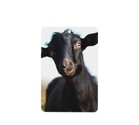 6 Pcs Car Air Fresheners Hanging Air Freshener Fragrance Scented Cards Car Aromatherapy Tablets Cute Black Goat Animal Car Interior Mirror Pendant Gifts for Women Men