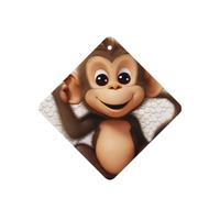 6 Pcs Car Air Fresheners Hanging Air Freshener Fragrance Scented Cards Car Aromatherapy Tablets cute monkey Car Freshener Car Interior Mirror Pendant Gifts for Women Men