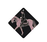 6 Pcs Car Air Fresheners Hanging Air Freshener Fragrance Scented Cards Car Aromatherapy Tablets Dressage Dressage Rider Horse Car Freshener Car Interior Mirror Pendant