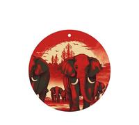 6 Pcs Car Air Fresheners Hanging Air Freshener Fragrance Scented Cards Car Aromatherapy Tablets Elephants Red Car Freshener Car Interior Mirror Pendant Gifts for Women Men