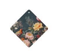 6 Pcs Car Air Fresheners Hanging Air Freshener Fragrance Scented Cards Car Aromatherapy Tablets Flowers Birds Car Interior Mirror Pendant Gifts for Women Men