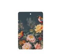 6 Pcs Car Air Fresheners Hanging Air Freshener Fragrance Scented Cards Car Aromatherapy Tablets Flowers Birds Car Interior Mirror Pendant Gifts for Women Men