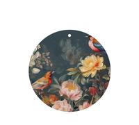 6 Pcs Car Air Fresheners Hanging Air Freshener Fragrance Scented Cards Car Aromatherapy Tablets Flowers Birds Car Interior Mirror Pendant Gifts for Women Men
