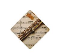 6 Pcs Car Air Fresheners Hanging Air Freshener Fragrance Scented Cards Car Aromatherapy Tablets Flute Music Car Interior Mirror Pendant Gifts for Women Men