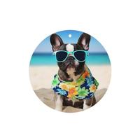 6 Pcs Car Air Fresheners Hanging Air Freshener Fragrance Scented Cards Car Aromatherapy Tablets french bulldog summer Car Freshener Car Interior Mirror Pendant Gifts for Women Men