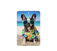 6 Pcs Car Air Fresheners Hanging Air Freshener Fragrance Scented Cards Car Aromatherapy Tablets french bulldog summer Car Freshener Car Interior Mirror Pendant Gifts for Women Men