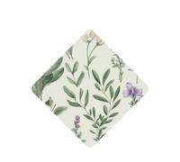 6 Pcs Car Air Fresheners Hanging Air Freshener Fragrance Scented Cards Car Aromatherapy Tablets Green Flower Herb Sage Leaves and Branches Car Interior Mirror Pendant Gifts for Women Men