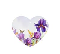 6 Pcs Car Air Fresheners Hanging Air Freshener Fragrance Scented Cards Car Aromatherapy Tablets Iris Flower Butterfly Car Interior Mirror Pendant Gifts for Women Men