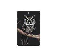 6 Pcs Car Air Fresheners Hanging Air Freshener Fragrance Scented Cards Car Aromatherapy Tablets Late Night Owl Car Freshener Car Interior Mirror Pendant Gifts for Women Men