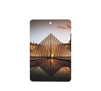 6 Pcs Car Air Fresheners Hanging Air Freshener Fragrance Scented Cards Car Aromatherapy Tablets Louvre Museum in Paris Car Interior Mirror Pendant Gifts for Women Men