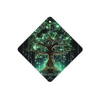 6 Pcs Car Air Fresheners Hanging Air Freshener Fragrance Scented Cards Car Aromatherapy Tablets Magical Green Tree Car Interior Mirror Pendant Gifts for Women Men