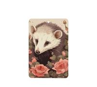 6 Pcs Car Air Fresheners Hanging Air Freshener Fragrance Scented Cards Car Aromatherapy Tablets Opossum and Roses Car Interior Mirror Pendant Gifts for Women Men