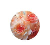 6 Pcs Car Air Fresheners Hanging Air Freshener Fragrance Scented Cards Car Aromatherapy Tablets Peach Peony Car Interior Mirror Pendant Gifts for Women Men