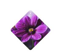 6 Pcs Car Air Fresheners Hanging Air Freshener Fragrance Scented Cards Car Aromatherapy Tablets Purple flower Car Freshener Car Interior Mirror Pendant Gifts for Women Men