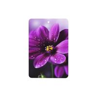 6 Pcs Car Air Fresheners Hanging Air Freshener Fragrance Scented Cards Car Aromatherapy Tablets Purple flower Car Freshener Car Interior Mirror Pendant Gifts for Women Men
