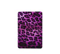 6 Pcs Car Air Fresheners Hanging Air Freshener Fragrance Scented Cards Car Aromatherapy Tablets Purple Leopard Car Interior Mirror Pendant Gifts for Women Men