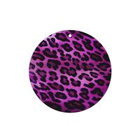 6 Pcs Car Air Fresheners Hanging Air Freshener Fragrance Scented Cards Car Aromatherapy Tablets Purple Leopard Car Interior Mirror Pendant Gifts for Women Men