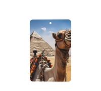 6 Pcs Car Air Fresheners Hanging Air Freshener Fragrance Scented Cards Car Aromatherapy Tablets Pyramid Camel Car Interior Mirror Pendant Gifts for Women Men