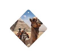 6 Pcs Car Air Fresheners Hanging Air Freshener Fragrance Scented Cards Car Aromatherapy Tablets Pyramid Camel Car Interior Mirror Pendant Gifts for Women Men