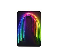 6 Pcs Car Air Fresheners Hanging Air Freshener Fragrance Scented Cards Car Aromatherapy Tablets Rainbow Neon Car Freshener Car Interior Mirror Pendant Gifts for Women Men