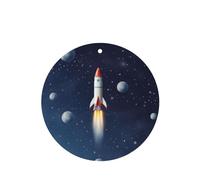6 Pcs Car Air Fresheners Hanging Air Freshener Fragrance Scented Cards Car Aromatherapy Tablets Rocket in Space Car Freshener Car Interior Mirror Pendant Gifts for Women Men