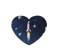 6 Pcs Car Air Fresheners Hanging Air Freshener Fragrance Scented Cards Car Aromatherapy Tablets Rocket in Space Car Freshener Car Interior Mirror Pendant Gifts for Women Men