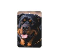 6 Pcs Car Air Fresheners Hanging Air Freshener Fragrance Scented Cards Car Aromatherapy Tablets Rottweiler dog Car Freshener Car Interior Mirror Pendant Gifts for Women Men