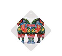6 Pcs Car Air Fresheners Hanging Air Freshener Fragrance Scented Cards Car Aromatherapy Tablets Runner Swedish Dala Horse Folk Car Freshener Car Interior Mirror Pendant Gifts for Women Men