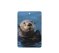 6 Pcs Car Air Fresheners Hanging Air Freshener Fragrance Scented Cards Car Aromatherapy Tablets Sea Otter Car Freshener Car Interior Mirror Pendant Gifts for Women Men