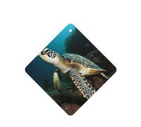 6 Pcs Car Air Fresheners Hanging Air Freshener Fragrance Scented Cards Car Aromatherapy Tablets Sea Turtle Car Freshener Car Interior Mirror Pendant