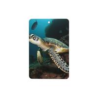 6 Pcs Car Air Fresheners Hanging Air Freshener Fragrance Scented Cards Car Aromatherapy Tablets Sea Turtle Car Freshener Car Interior Mirror Pendant Gifts for Women Men