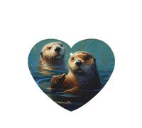 6 Pcs Car Air Fresheners Hanging Air Freshener Fragrance Scented Cards Car Aromatherapy Tablets Sea Otters Painting Car Interior Mirror Pendant Gifts for Women Men
