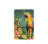 6 Pcs Car Air Fresheners Hanging Air Freshener Fragrance Scented Cards Car Aromatherapy Tablets Summer Parrot Pineapple Bird Car Interior Mirror Pendant Gifts for Women Men