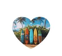 6 Pcs Car Air Fresheners Hanging Air Freshener Fragrance Scented Cards Car Aromatherapy Tablets Surf's up Surfboard Car Freshener Car Interior Mirror Pendant Gifts for Women Men