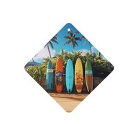 6 Pcs Car Air Fresheners Hanging Air Freshener Fragrance Scented Cards Car Aromatherapy Tablets Surf's up Surfboard Car Interior Mirror Pendant Gifts for Women Men