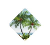 6 Pcs Car Air Fresheners Hanging Air Freshener Fragrance Scented Cards Car Aromatherapy Tablets Tropical Palm Tree Car Freshener Car Interior Mirror Pendant Gifts for Women Men