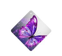 6 Pcs Car Air Fresheners Hanging Air Freshener Fragrance Scented Cards Car Aromatherapy Tablets Watercolor Purple Butterfly Car Freshener Car Interior Mirror Pendant Gifts for Women Men