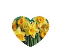 6 Pcs Car Air Fresheners Hanging Air Freshener Fragrance Scented Cards Car Aromatherapy Tablets Yellow Daffodils Flowers Car Interior Mirror Pendant Gifts for Women Men