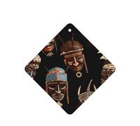 6 Pcs Car Air Fresheners Hanging Fragrance Scented Cards Car Aromatherapy Tablets African Ritual Ethnic Tribal Car Interior Mirror Pendant Gifts for Women Men