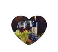 6 Pcs Car Air Fresheners Hanging Fragrance Scented Cards Car Aromatherapy Tablets Art Red Wine Galsses & Grapes Car Interior Mirror Pendant Gifts for Women Men