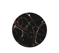 6 Pcs Car Air Fresheners Hanging Fragrance Scented Cards Car Aromatherapy Tablets Black Gold Marble Car Interior Mirror Pendant Gifts for Women Men