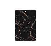6 Pcs Car Air Fresheners Hanging Fragrance Scented Cards Car Aromatherapy Tablets Black Gold Marble Car Interior Mirror Pendant Gifts for Women Men