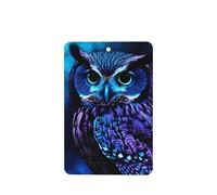 6 Pcs Car Air Fresheners Hanging Fragrance Scented Cards Car Aromatherapy Tablets Blue Owl Car Interior Mirror Pendant Gifts for Women Men